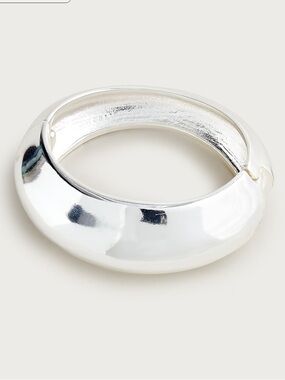NWOT j crew Hinge cuff bracelet silver